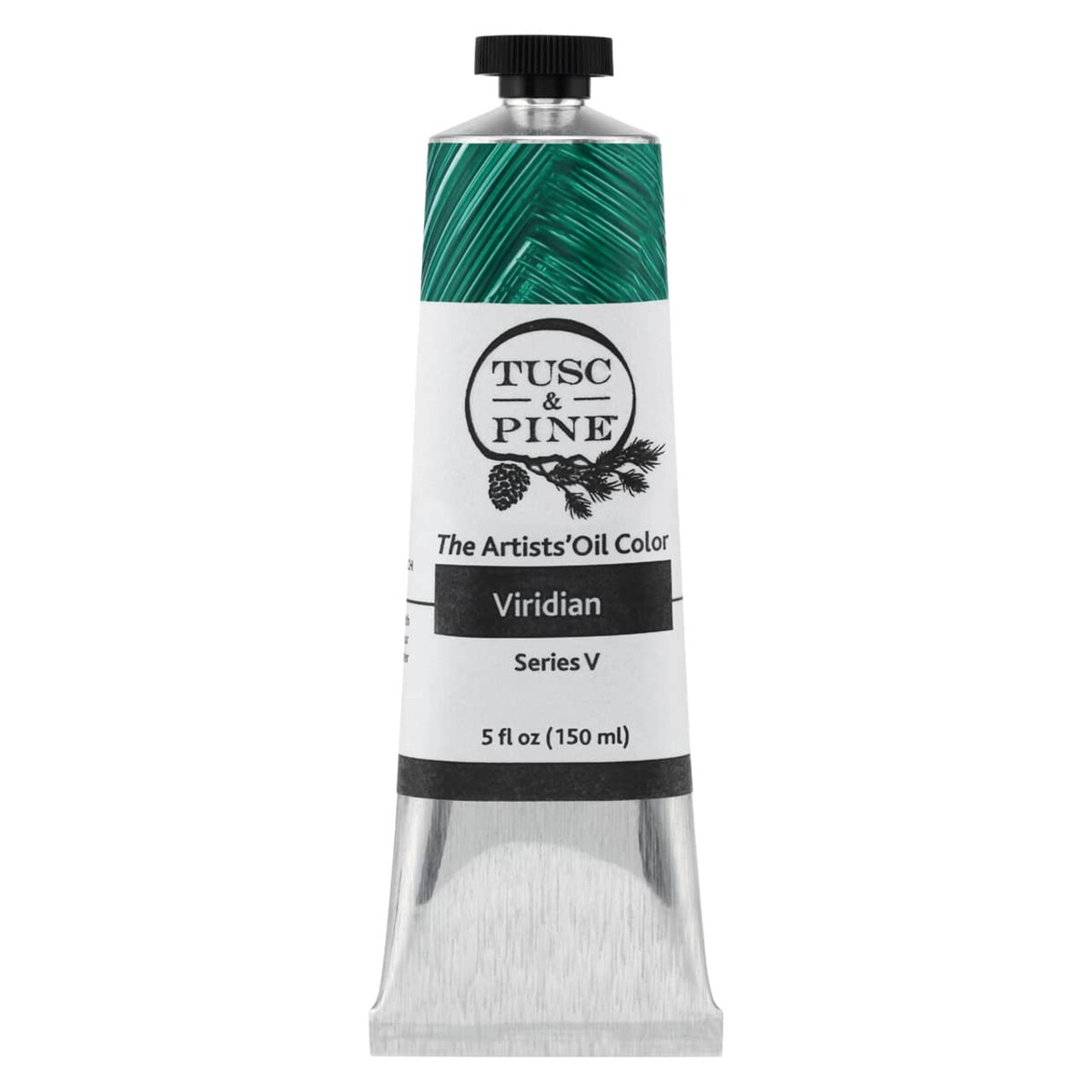 Tusc & Pine Artist Oil Paint - Viridian, 150 ml, Non-Yellowing, Rich & Creamy Consistency, Maximum Pigment Load, Small Batch Milled Oil Paints Made in the USA for Professional Artists